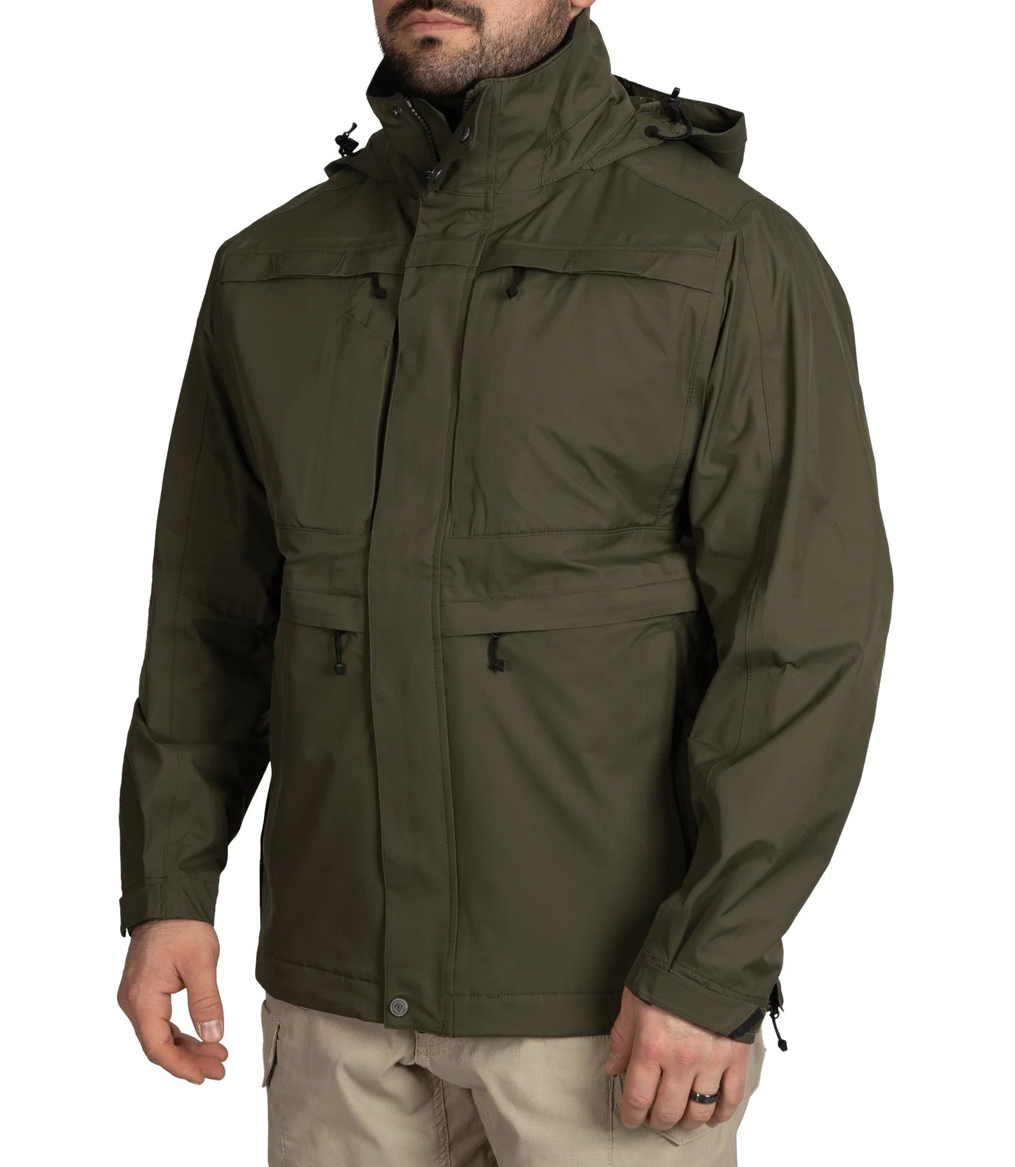 מעיל Tactix Parka Shell לגברים - ירוק זית
