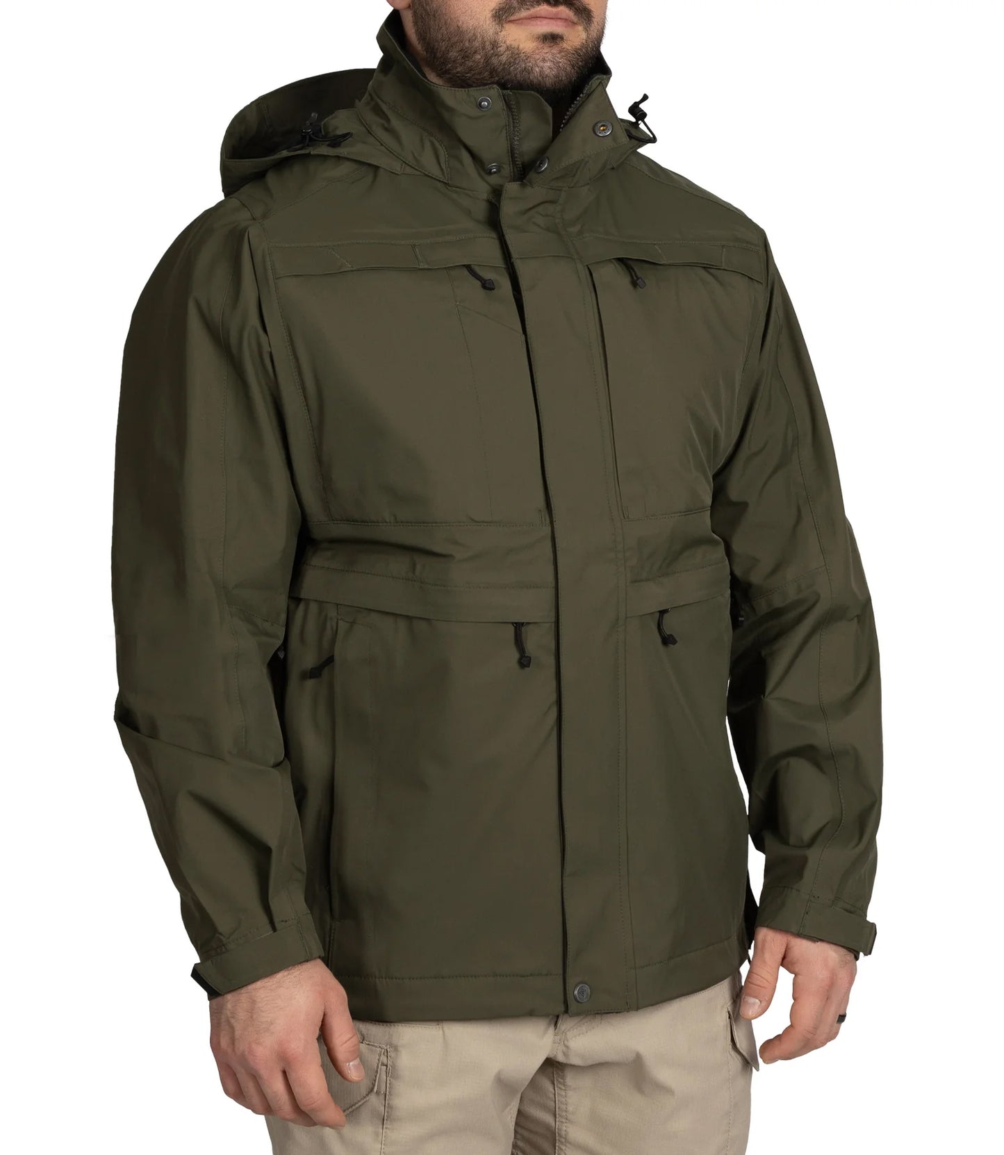 מעיל Tactix Parka Shell לגברים - ירוק זית