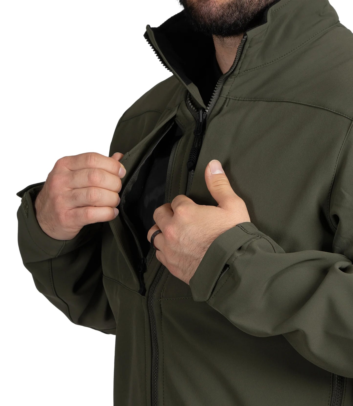 מעיל Tactix Softshell Parka לגברים - ירוק זית