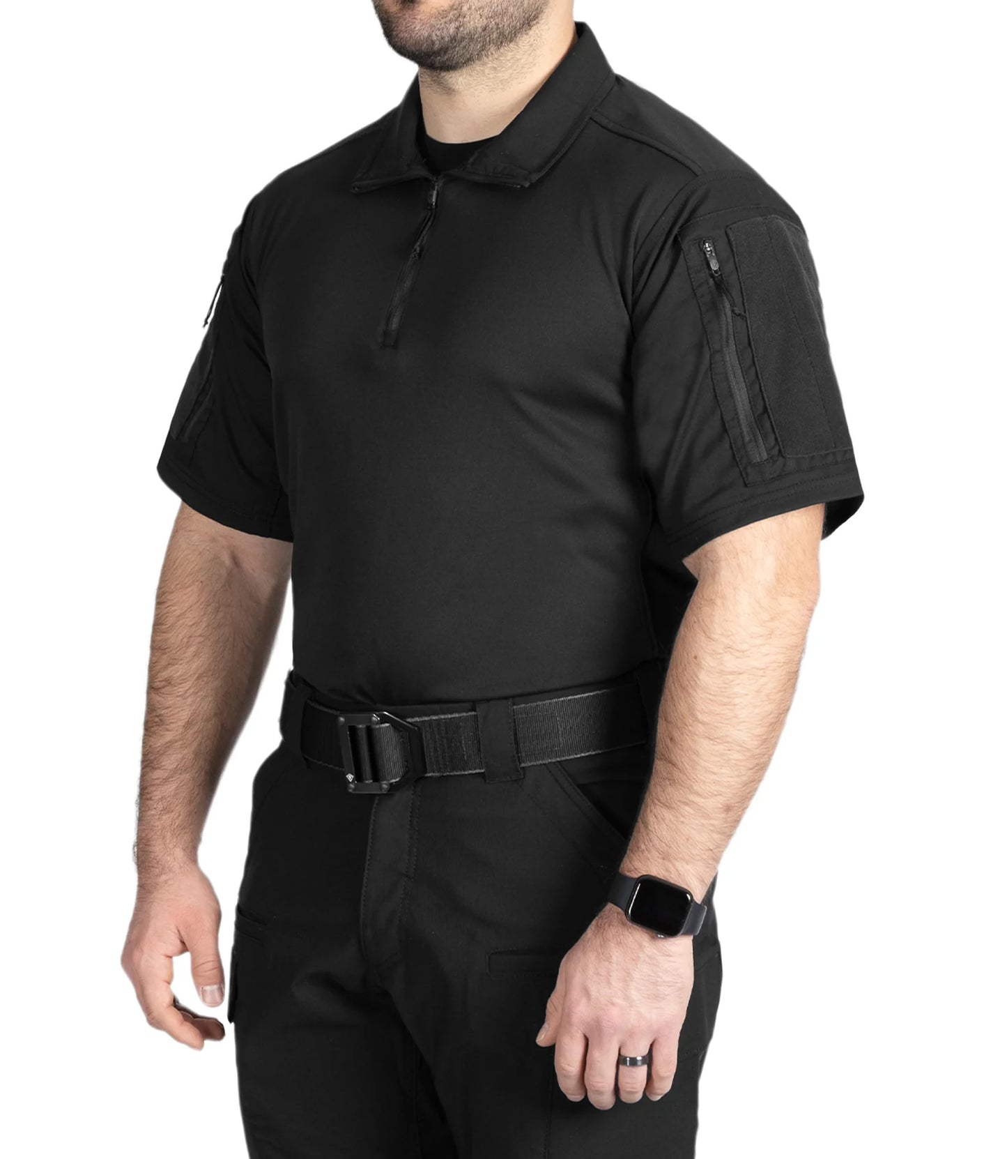חולצת V2 Responder קצרה לגברים - שחור