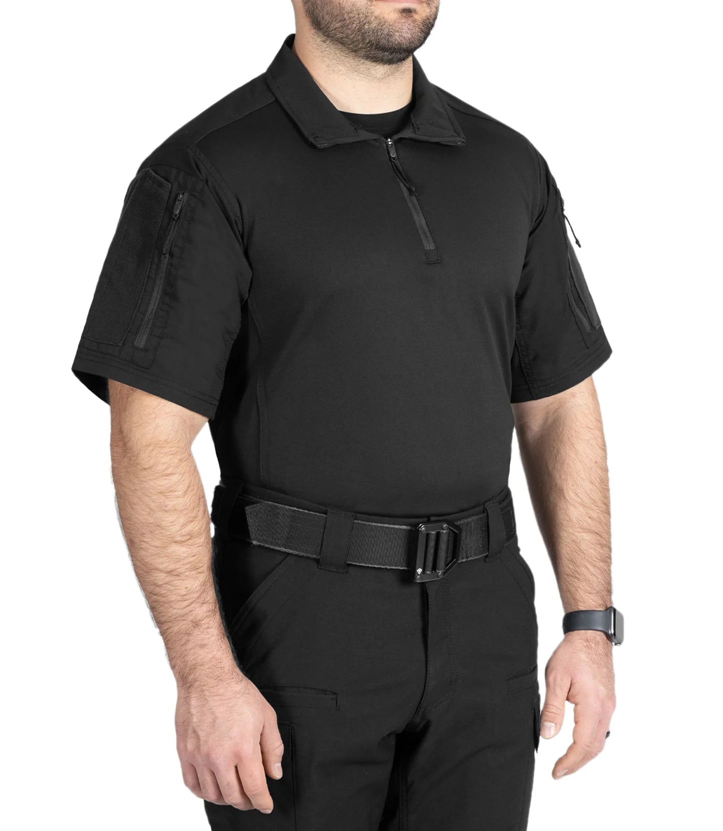 חולצת V2 Responder קצרה לגברים - שחור
