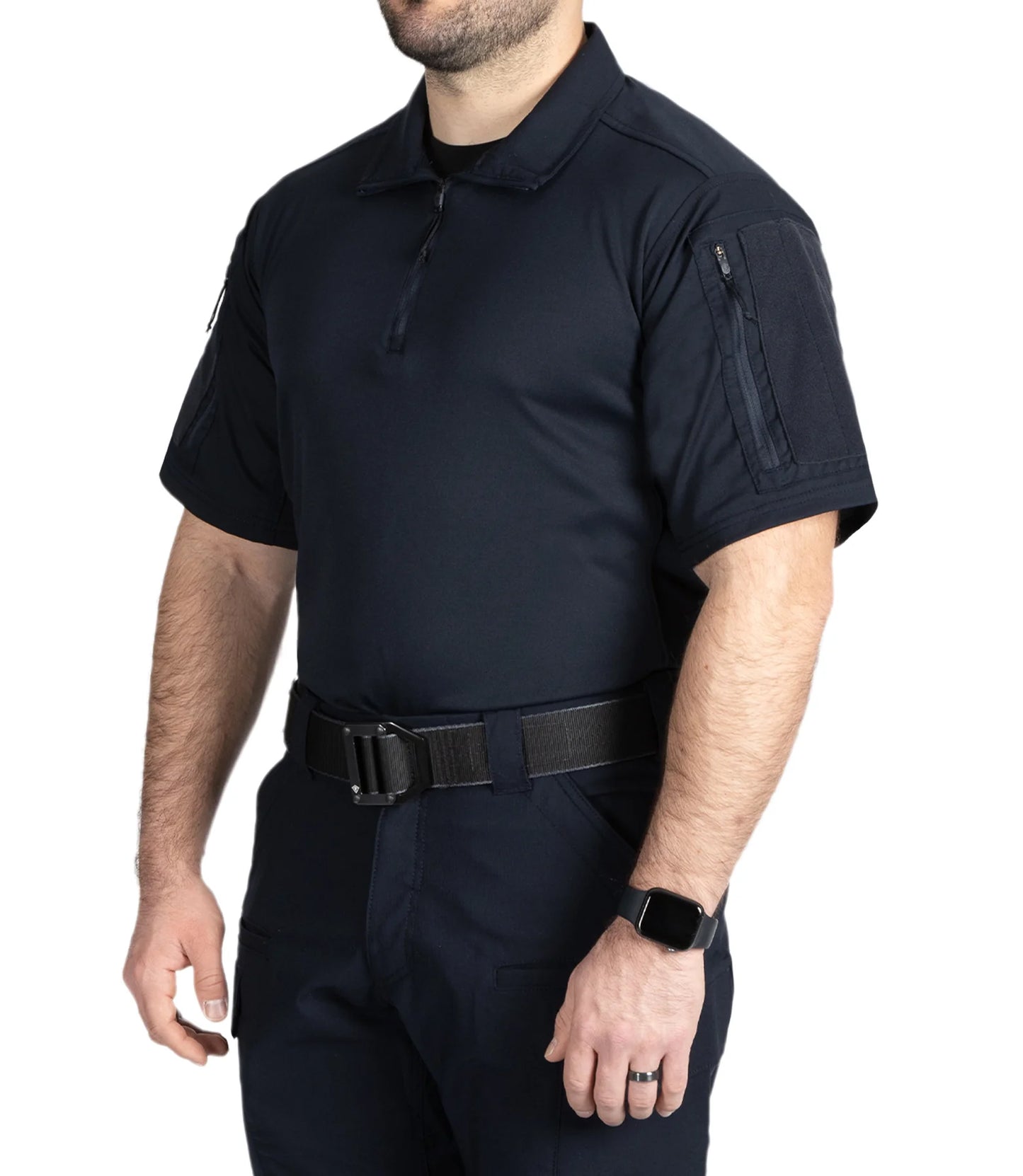 חולצת V2 Responder קצרה לגברים - כחול נייבי
