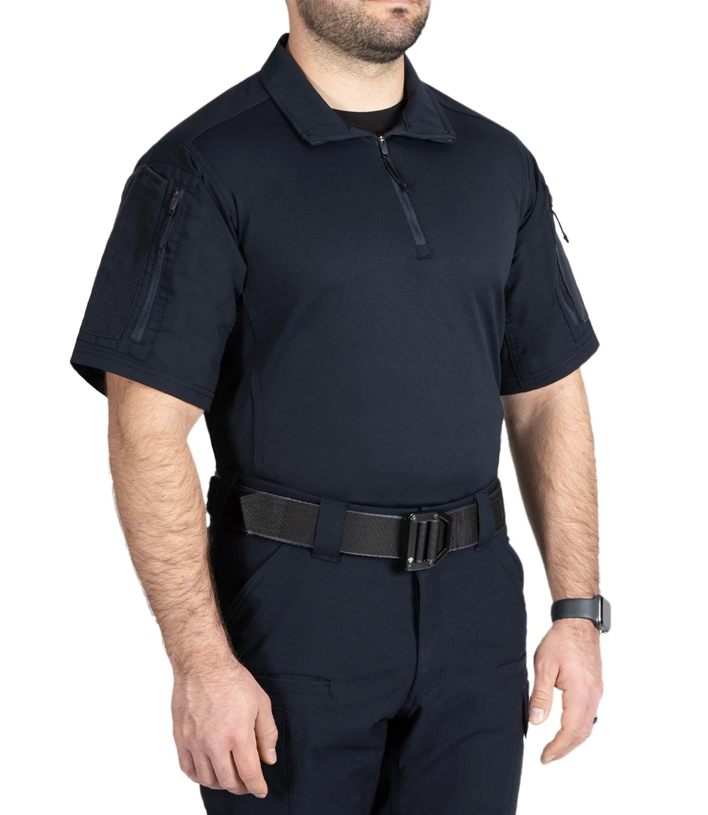 חולצת V2 Responder קצרה לגברים - כחול נייבי