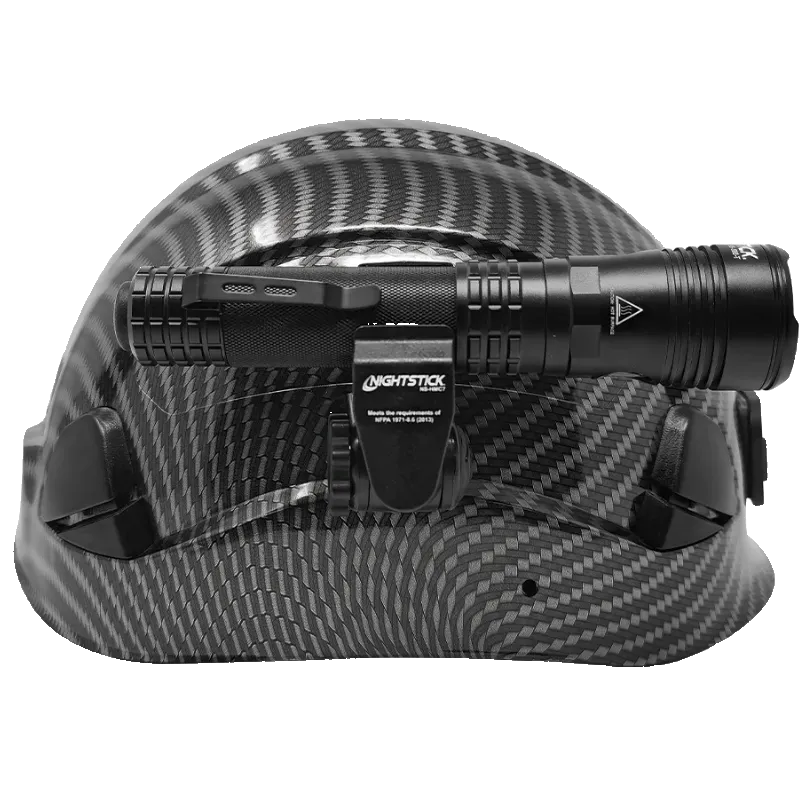 Turbo High Candela USB Dual-Light Rechargeable Tactical Flashlight - Black