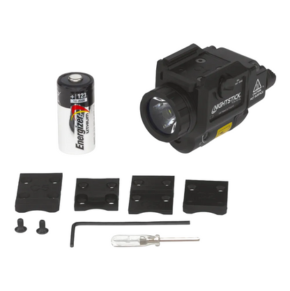 Compact Weapon-Mounted Light w/Green Laser