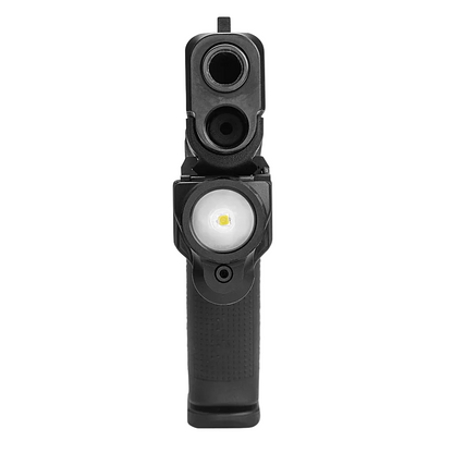 Subcompact Weapon-Mounted Light for Narrow Rail Handguns w/Green Laser