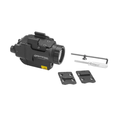 Subcompact Weapon-Mounted Light for Narrow Rail Handguns w/Green Laser