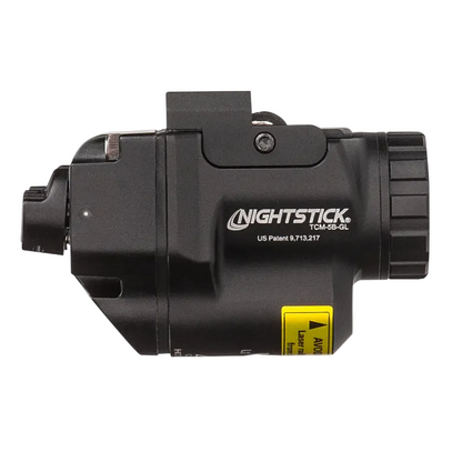 Subcompact Weapon-Mounted Light for Narrow Rail Handguns w/Green Laser