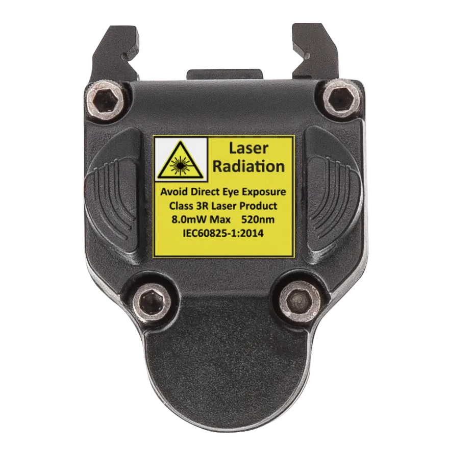 Subcompact Weapon-Mounted Light for Narrow Rail Handguns w/Green Laser