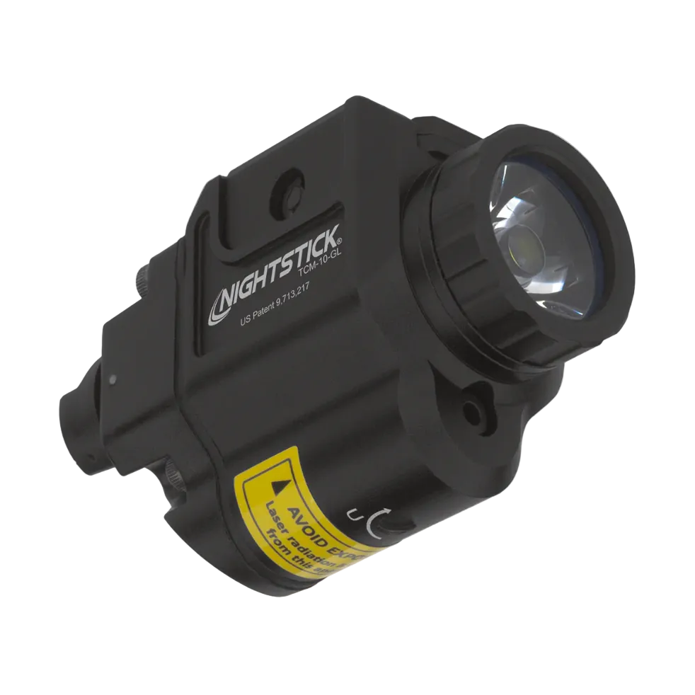 Compact Weapon-Mounted Light w/Green Laser