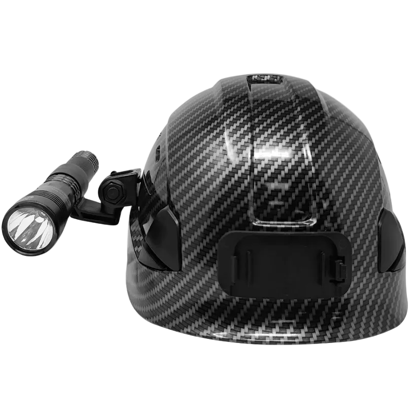 Turbo High Candela USB Dual-Light Rechargeable Tactical Flashlight - Black